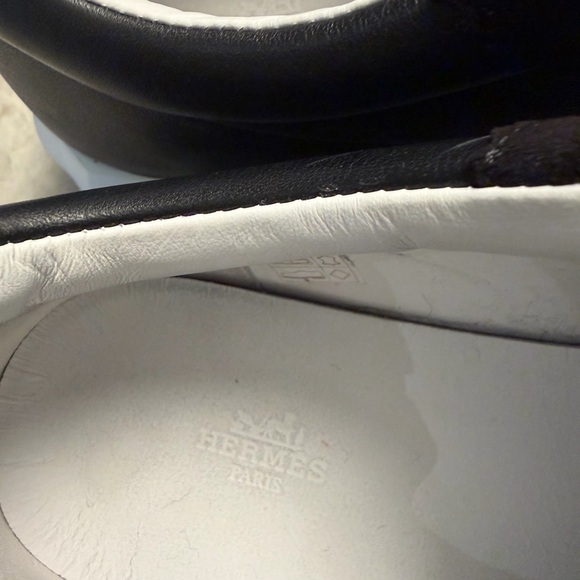 Gently worn Hermes Men's Bouncing Sneakers Sz 44 - Picture 6 of 7